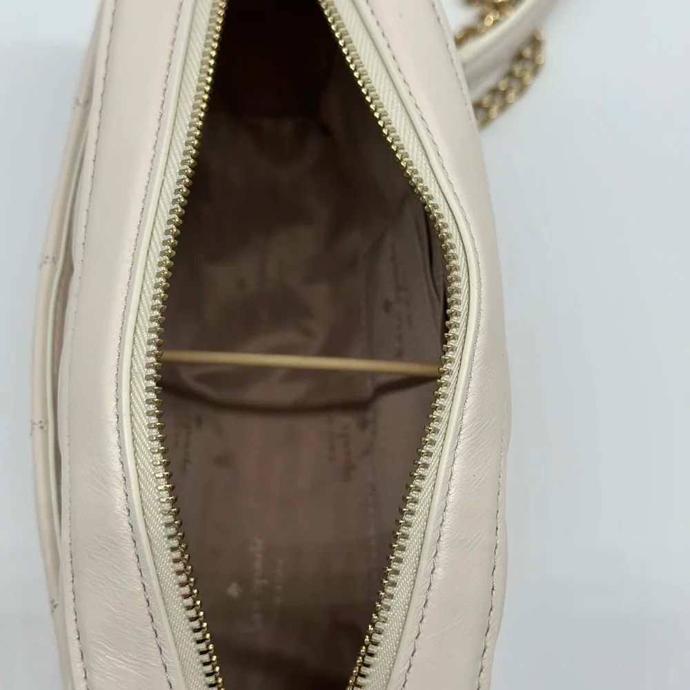 Kate Spade Ivory Quilted Crossbody Bag